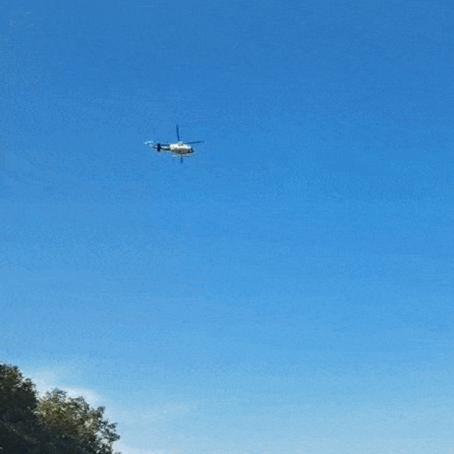 Policijski helikopter iznad Draganića