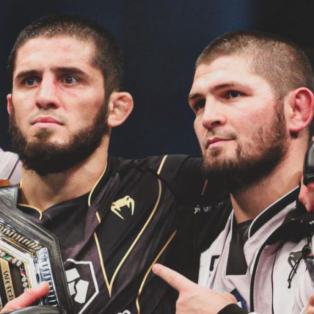 Islam Mahačev i Habib Nurmagomedov