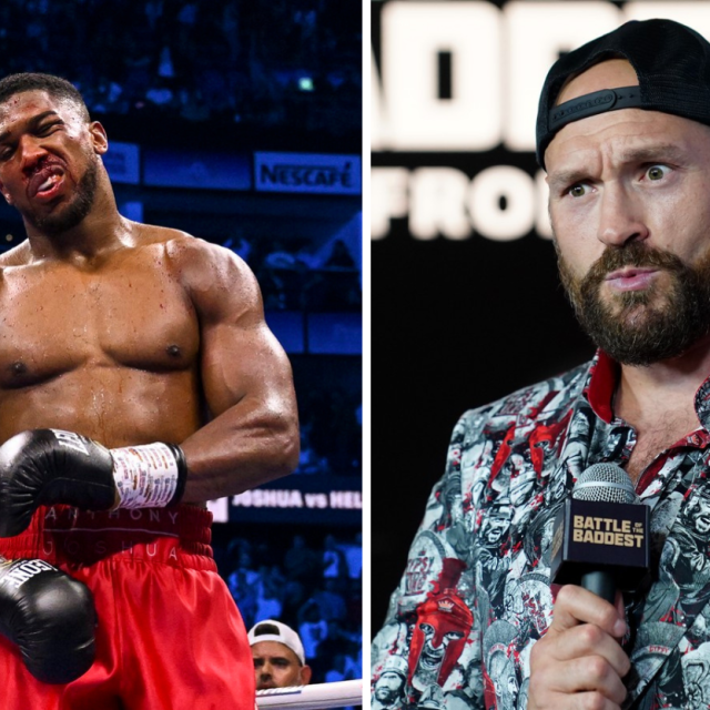 Anthony Joshua (lijevo) i Tyson Fury (desno)