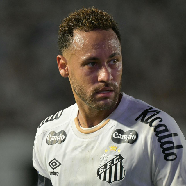 Neymar tijekom prve utakmice osmine finala Copa Sudamericane između Santosa i ekvadorskog Macare