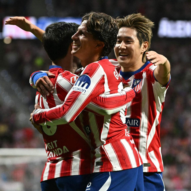 Slavlje nogometaša Atletico Madrida