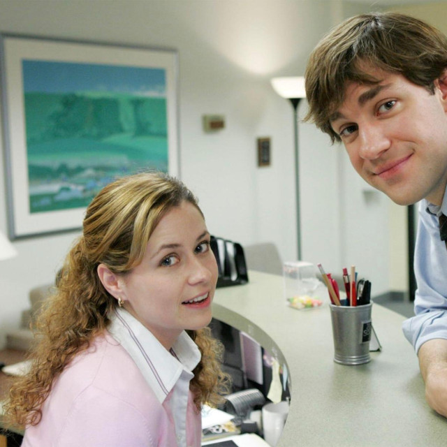 Jenna Fischer i John Krasinski u ‘The Office‘