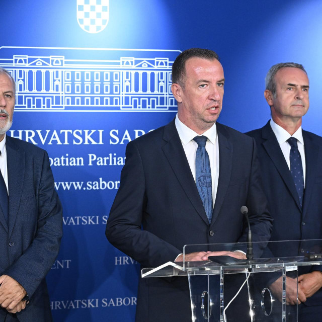 Ante Sanader, Nikola Mažar i Krunoslav Katičić
 
