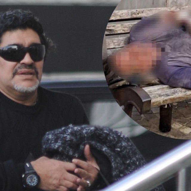 Diego Maradona (u krugu Pietro Puzone)
