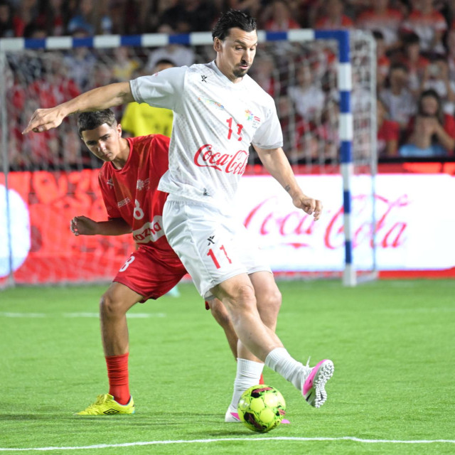 Ibrahimović je nastupio u revijalnoj utakmici svjetskih zvijezda na Prokurativama
