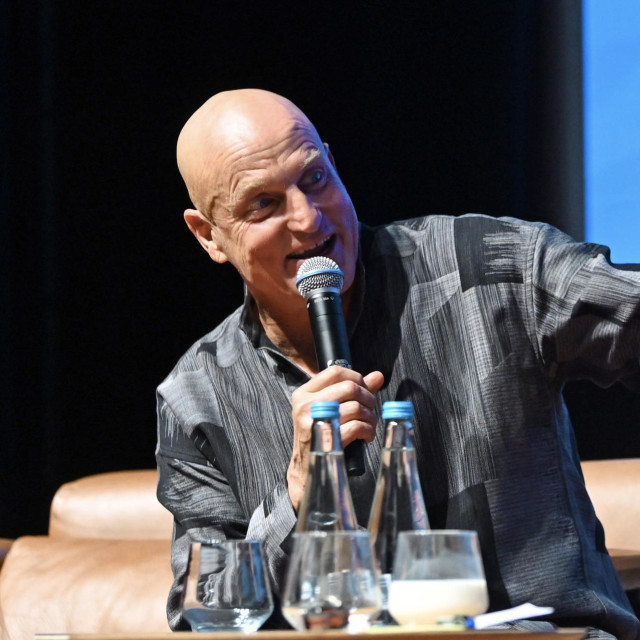 Američki glumac Woody Harrelson za vrijeme predavanja na 32. Sarajevo Film Festivalu