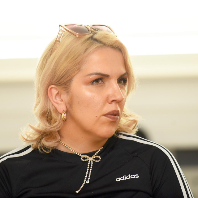Bojana Peševska u sudnici Županijskog suda u Karlovcu