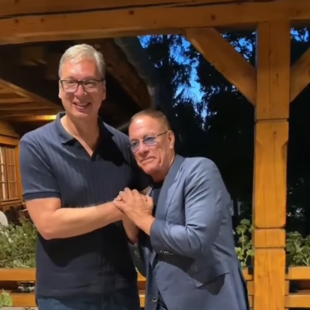 Aleksandar Vučić i Jean-Claude Van Damme