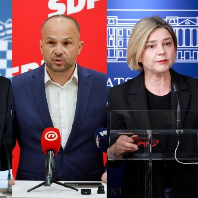 Predsjednik HDZ-a Andrej Plenković; predsjednika SDP-a Siniša Hajdaš Dončić; koordinatorica Možemo Sandra Benčić; predsjednik Mosta Nikola Grmoja