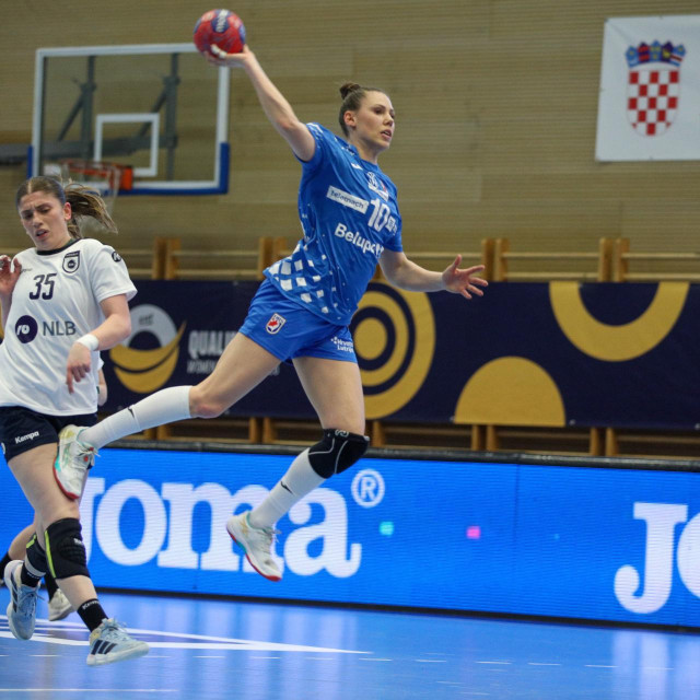 Dejana Milosavljević u dresu hrvatske reprezentacije na utakmici protiv Kosova