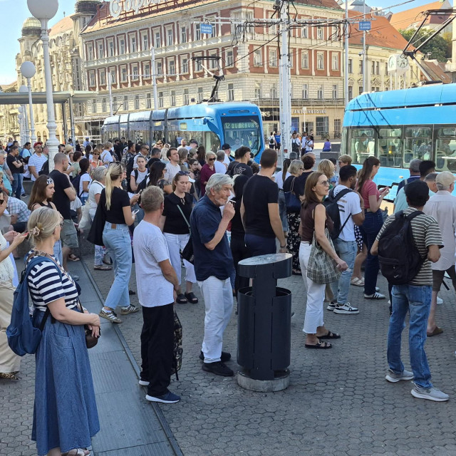 Gužva u centru Zagreba