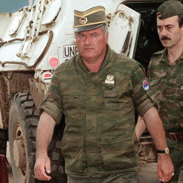 Ratko Mladić, snimljen 1993.