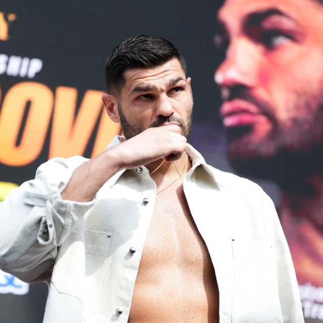Filip Hrgovic following a press conference at 338 Studio, London. Picture date: Thursday August 27, 2026.,Image: 1128786053, License: Rights-managed, Restrictions: Use subject to restrictions. Editorial use only, no commercial use without prior consent from rights holder., Model Release: no, Credit line: Adam Davy/PA Images/Profimedia