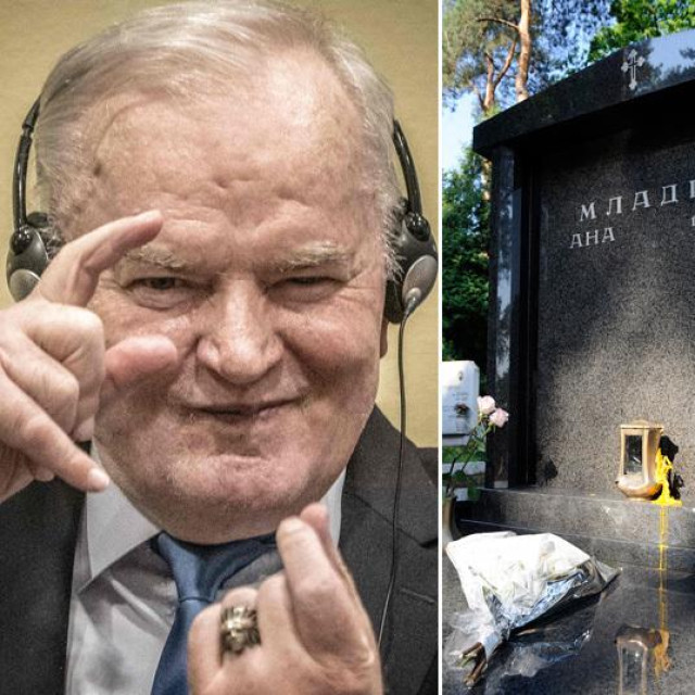 Ratko Mladić, grobnica u kojoj je pokopana njegova kćer Ana; Aleksandar Vučić