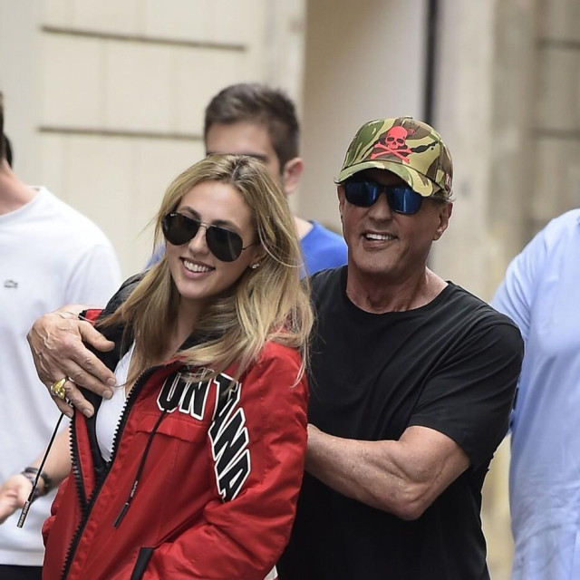 Sylvester Stallone i Sophia Rose Stallone