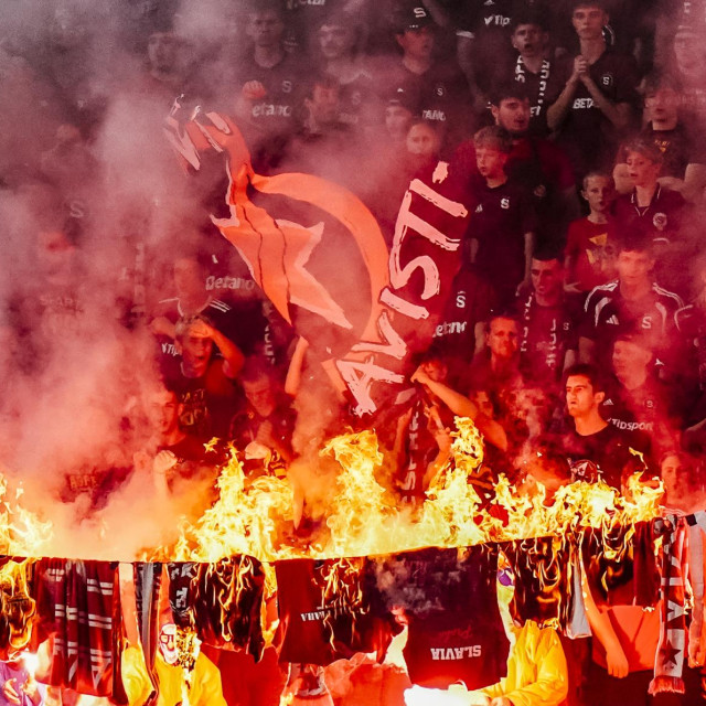 Navijači tijekom utakmice između Sparte i Slavije