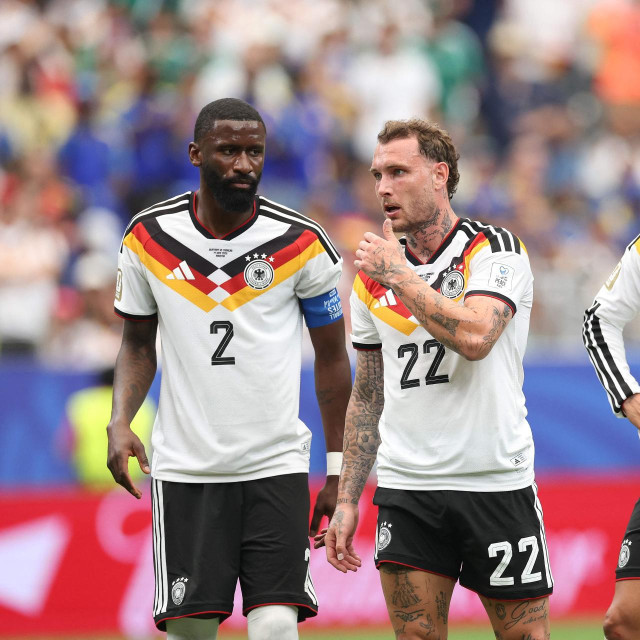 Antonio Rüdiger, David Raum, Leroy Sane i Florian Wirtz