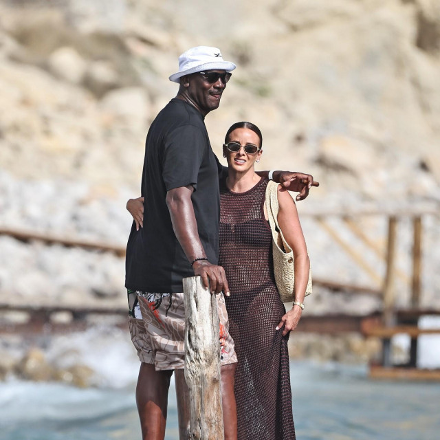 Michael Jordan i njegova supruga Yvette Prieto na Ibizi