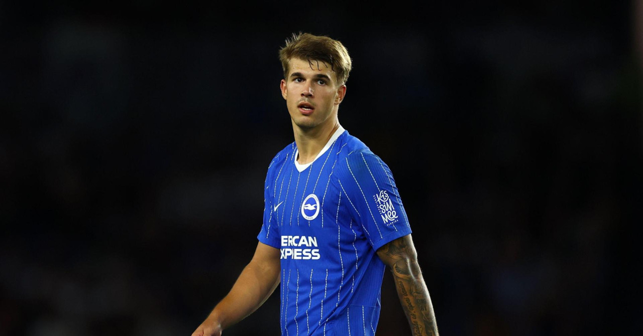 Vušković scores his first goal for Brighton in the Premier League
