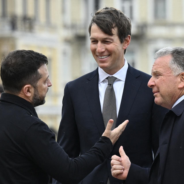 Volodimir Zelenski, Jared Kushner i Steve Witkoff u Kijevu