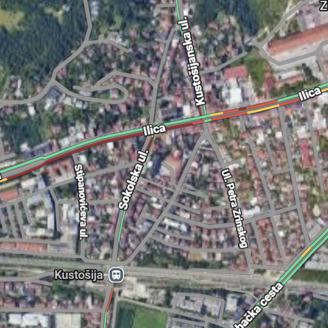 Kolona vozila na Ilici