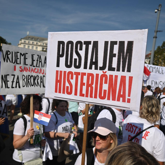 Prosvjed Hodaj za Liku, hodaj za Hrvatsku u organizaciji Građanske inicijative Gospić je naš dom