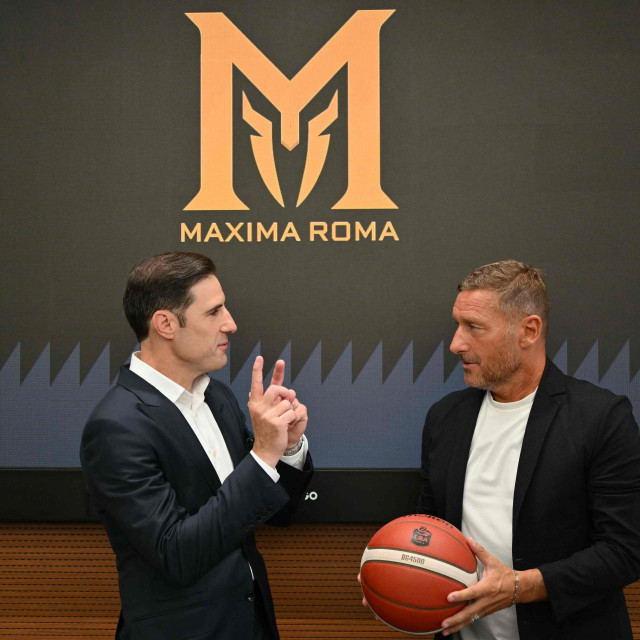 Predsjednik kluba Paul Matiasic i Francesco Totti