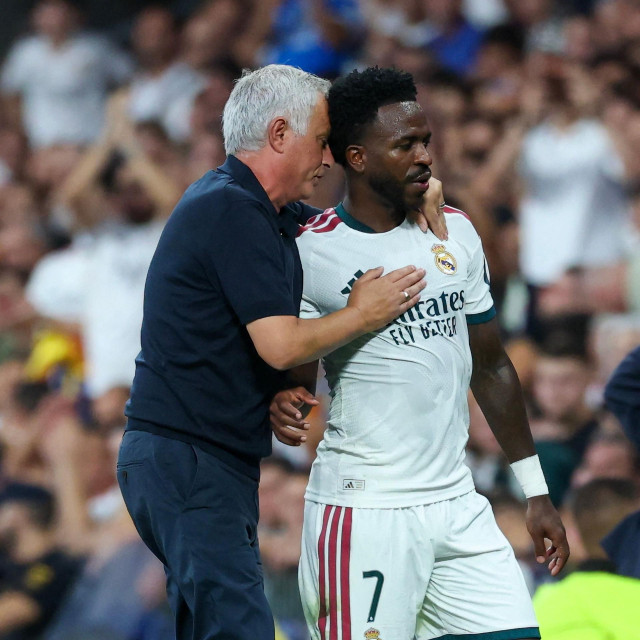 Vinicius Junior i Jose Mourinho 