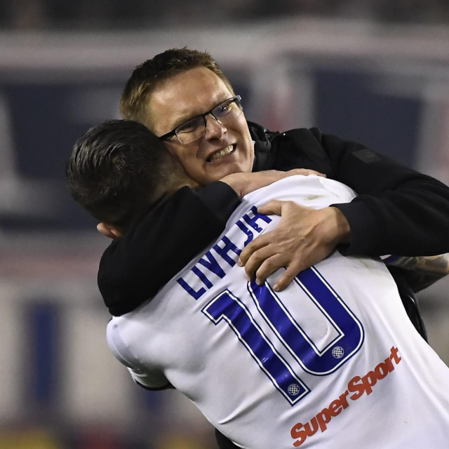 Valdas Dambrauskas i Marko Livaja snimljeni 2022. godine