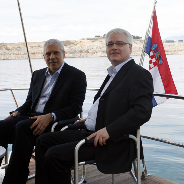 Boris Tadić i Ivo Josipović na hrvatskoj obali 2010. gdoine