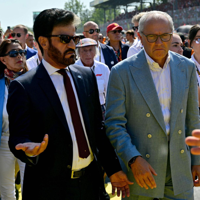 Predsjednik FIA-e Mohammed Ben Sulayem i šef Formule 1 Stefano Domenicali