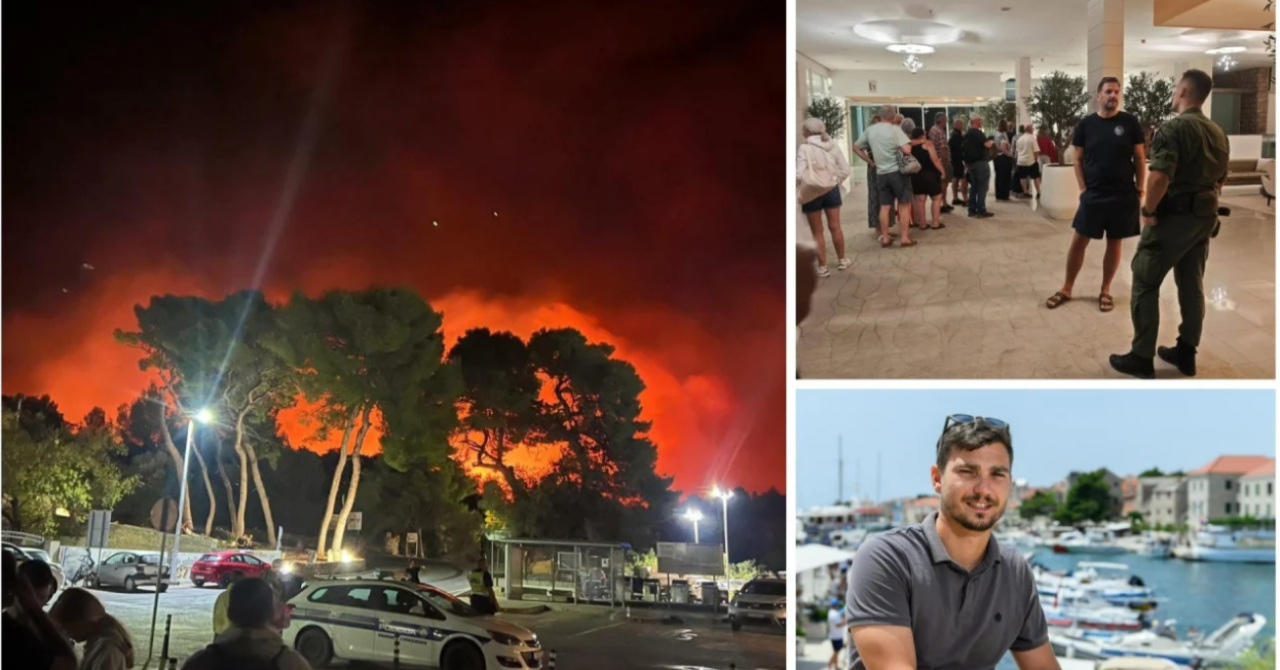 Brač town shelters 100 fire evacuees in overnight community effort