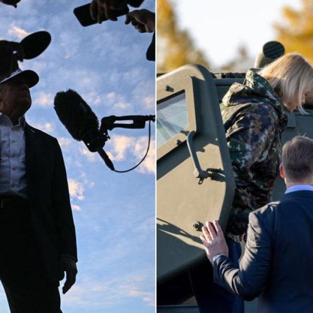 Donald Trump; Kaja Kallas u vojnoj uniformi na Arktiku