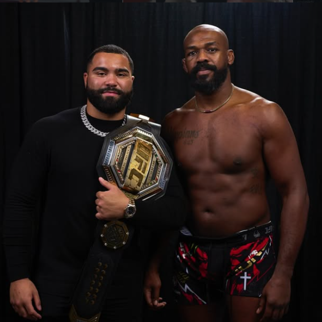 Gable Steveson i Jon Jones