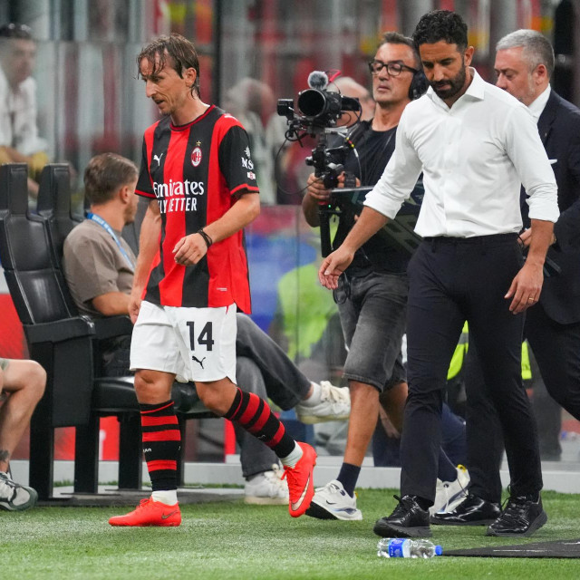 Luka Modrić i trener Milana Ruben Amorim