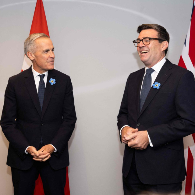 Britanski premijer Andy Burnham i kanadski mu kolega Mark Carney