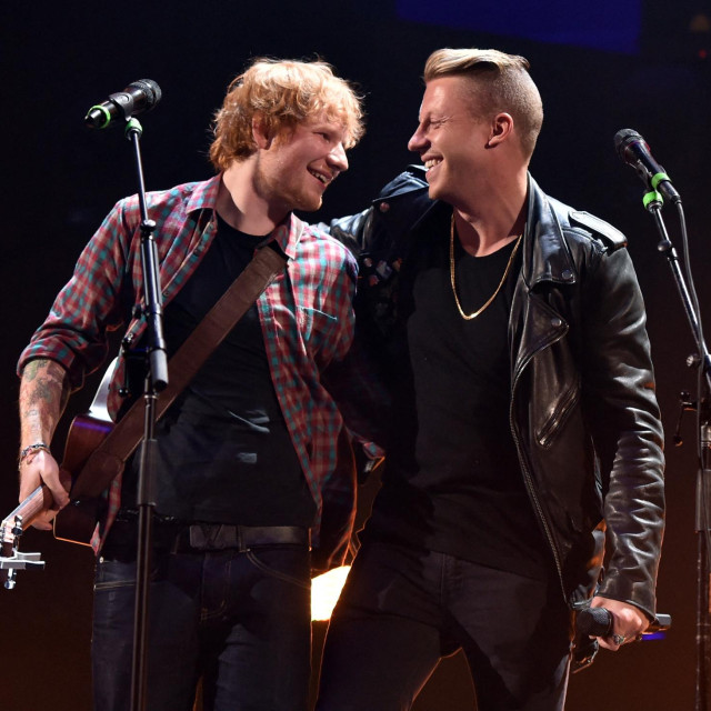 Sheeran i Macklemore, 2014.