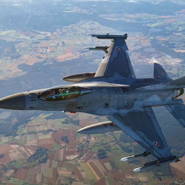 Borbeni zrakoplov F-16, ilustracija