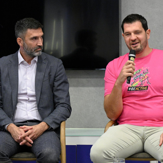 Josip Pavić, državni tajnik za sport i Petar Muslim, direktor Mladosti