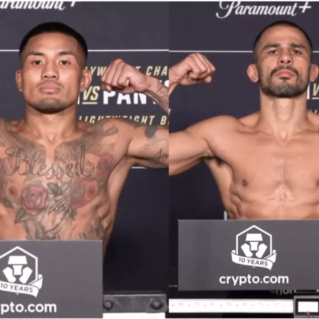Joshua Van (lijevo) | Alexandre Pantoja (desno) | UFC 331 weigh in