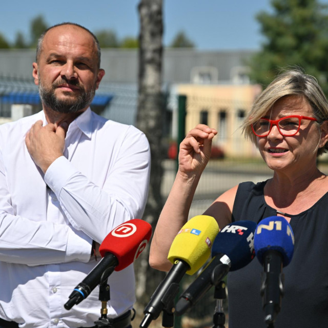Lideri SDP-a i platforme Možemo!, Siniša Hajdaš Dončić i Sandra Benčić 