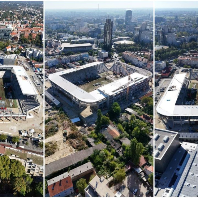 Snimke dronom radova na stadionu u Kranjčevićevoj