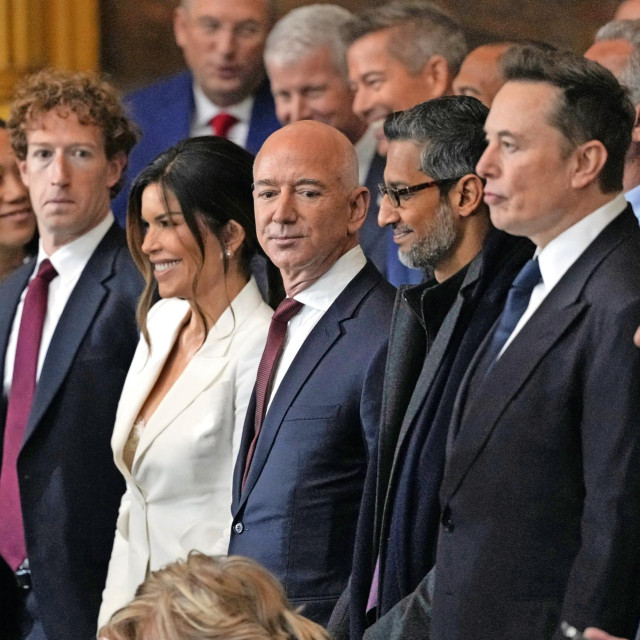 Mark Zuckerberg, Lauren Sanchez, Jeff Bezos