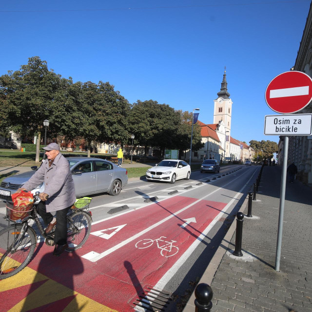 Biciklistička staza u Križevcima