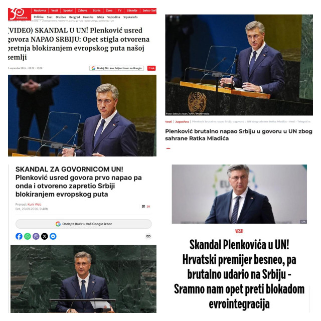 Reakcije srpskih medija