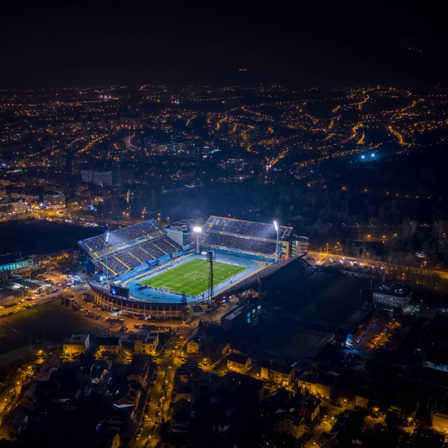 Snimka dronom utakmice Dinamo Viktoria