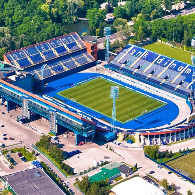 Maksimirski stadion snimljen iz zraka