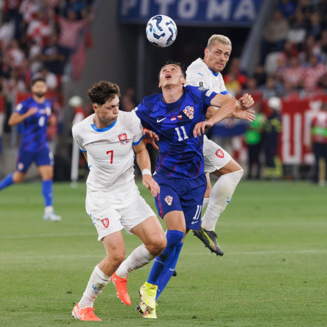 Ante Budimir na utakmici s Češkom u Osijeku (5:1)