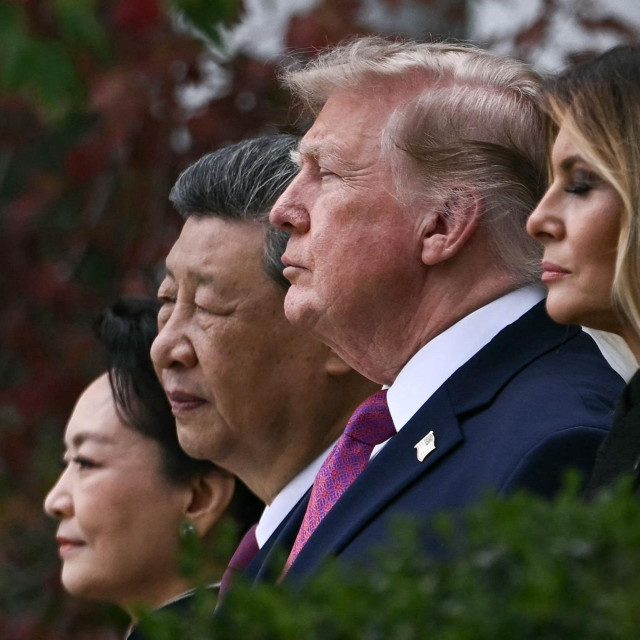 Kineski lider Xi Jinping i supruga Peng Liyuan, američki predsjednik Donald Trump i prva dama Melania Trump