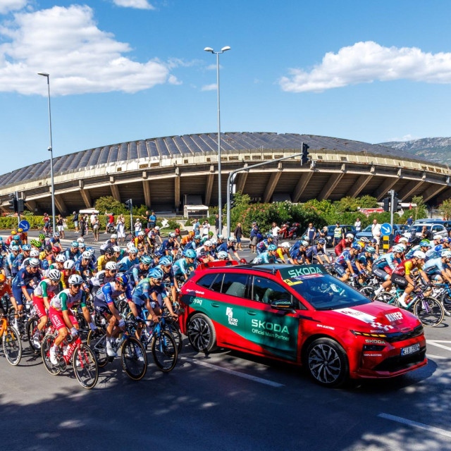 Start 11. izdanja medjunarodne biciklističke utrke CRO Race u Splitu